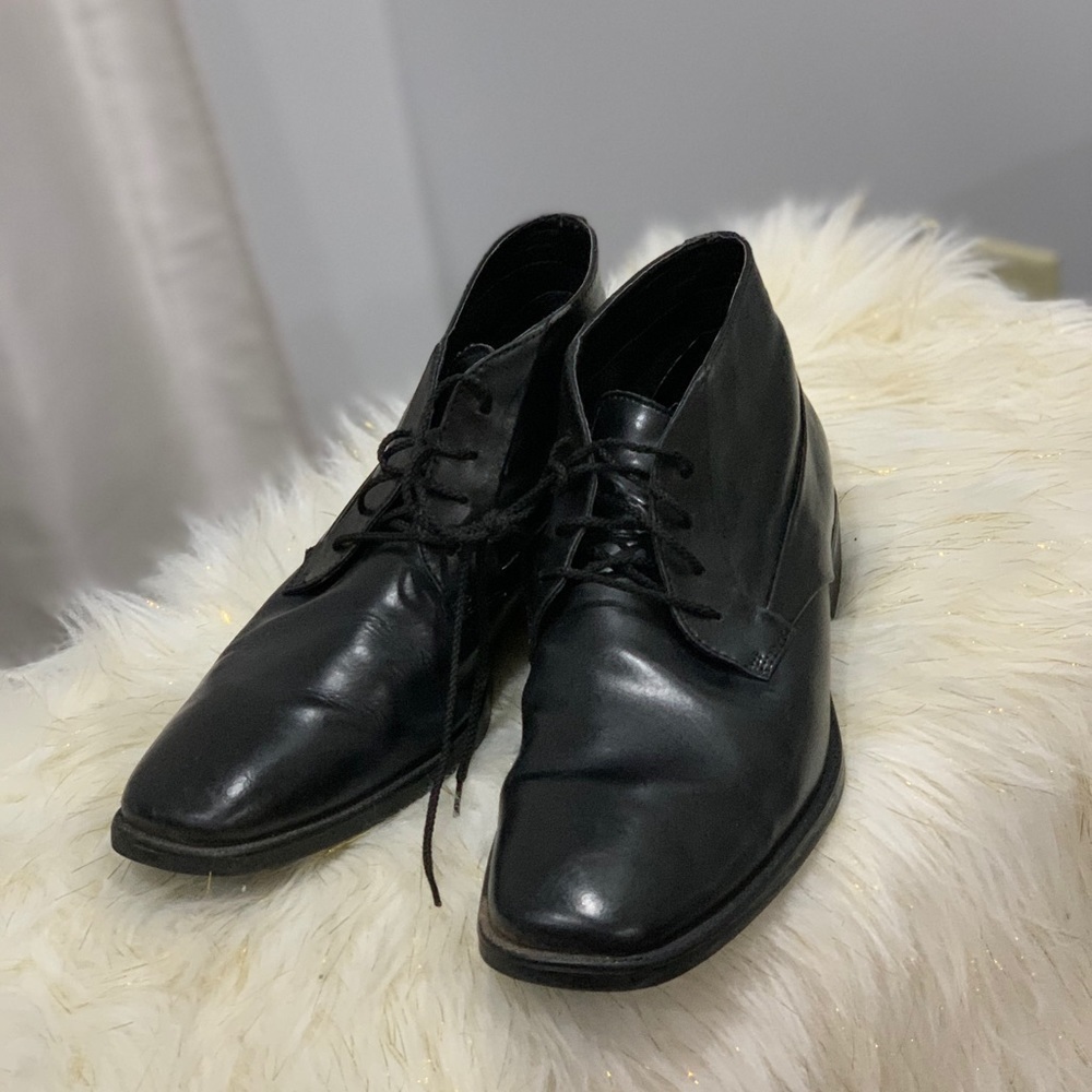 Calvin Klein Ellias black leather shoes size 10M - Picture 5 of 8